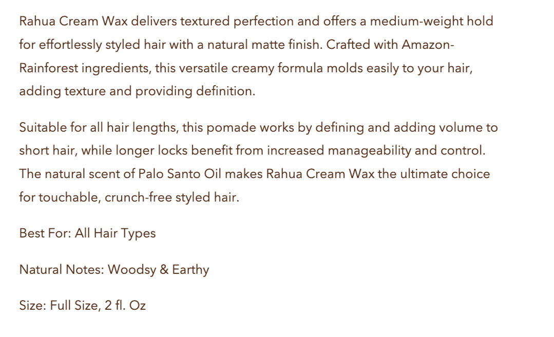 Rahua Beauty, PDP Copy