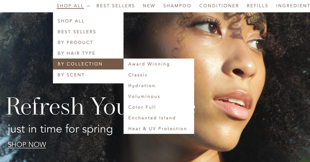 Drop Down Menu, Design